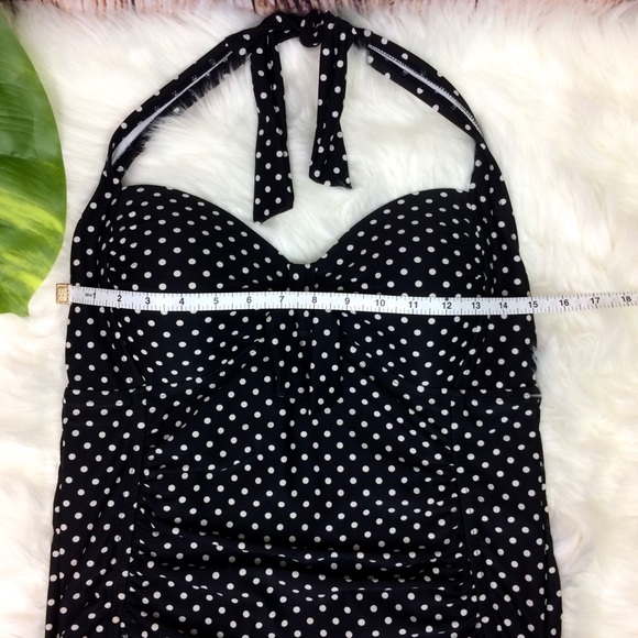 MERONA POLKA DOT RETRO STYLE ONE PIECE SWIMSUIT - Picture 8 of 14